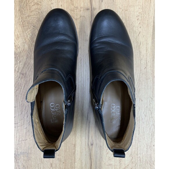 Franco Sarto Women's Kampton Black Leather Ankle Booties  Minimalist Size 9.5 M - Picture 12 of 16